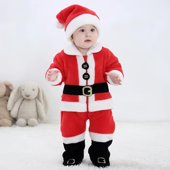

New 2019 Autumn Newborn Boys And Girls Clothes Christmas Style Suit Cute Baby Warm Festive Clothing Children's Clothes