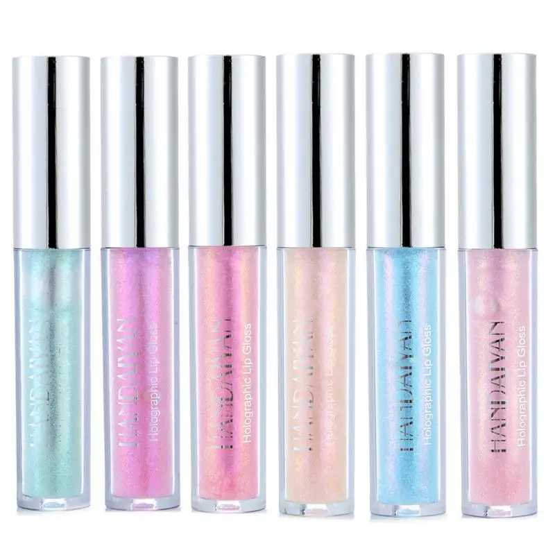

6 Color Shimmer Moisturizer Lip Gloss Liquid Lipstick Lips Plumper Oil Long Lasting Makeup Lipgloss Shimmer sexy Lip T0988