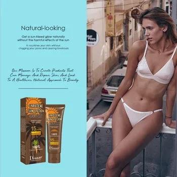 

Disaar body bronze self Hand Sun Tan Tanning Enhance Lotion Day Tanning Cream Natural Bronzer Sunscreen Tanner Lotion for Female