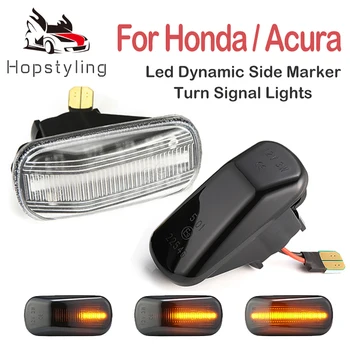 

2PCS Dynamic Led Side Marker Lamp Turn Signal Lights For Honda Accord City CR-V HR-V Stream Jazz Fit S2000 AP1 AP2 Integra DC5