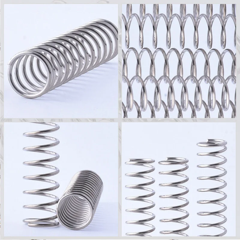 Stainless Steel Compression Spring Wire Diameter 0.4mm 0.5mm Shock Absorbing Return Spring Damping Pressure Spring Custom