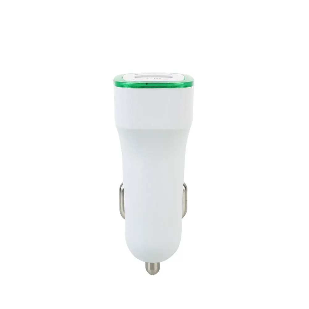 Green 2 Ports Dual USB Car Cigarette Lighter Charger Adapter Input DC12-24V Lighter - Название цвета: Green