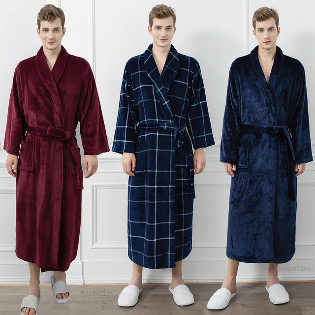 Kingsize Men's Big & Tall Cotton Jersey Robe - Big - 3xl/4x, Red : Target