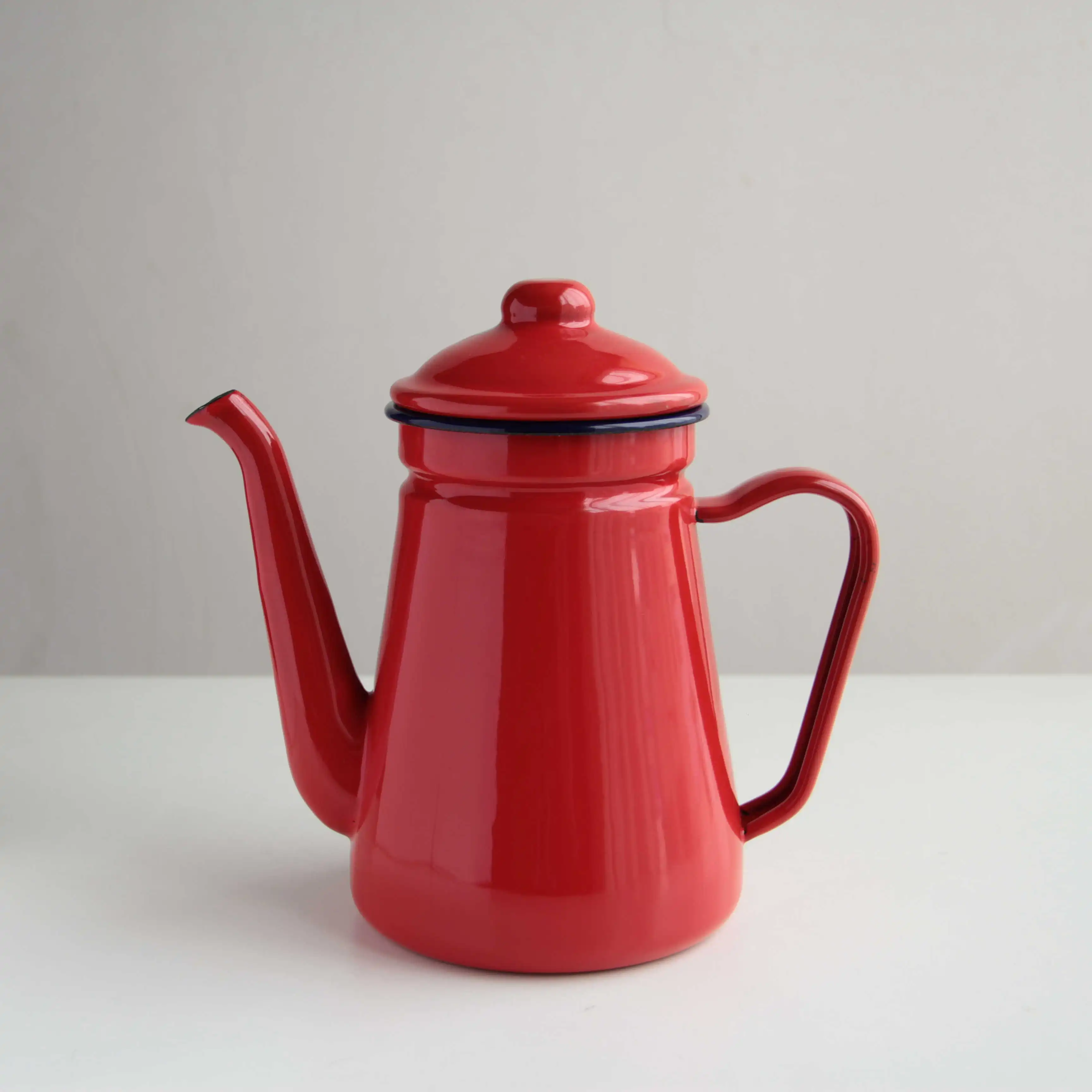 1.1L red Японский фарфор, эмалированный кофейник, чайник, винный чайник, чайник для воды, чайник, 1.1л - Цвет: 1.1L red