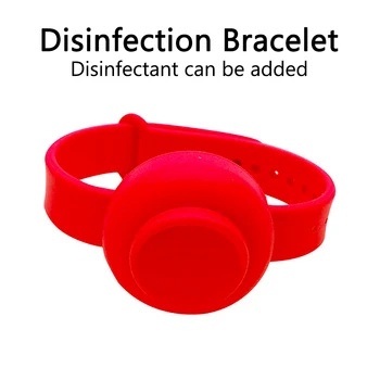 

Portable Silicone Handwashing Fluid Dispenser Wearable Liquid Soap Wristband Liquid Soap Sub-packing Practical Bracelet