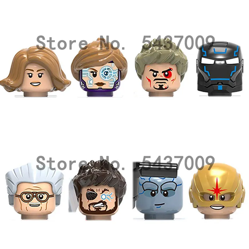 

Selling Movie Series Character Head Accessories Building Blocks Movable Dolls Children Toys Children Gift MiniFigure Toy X0240