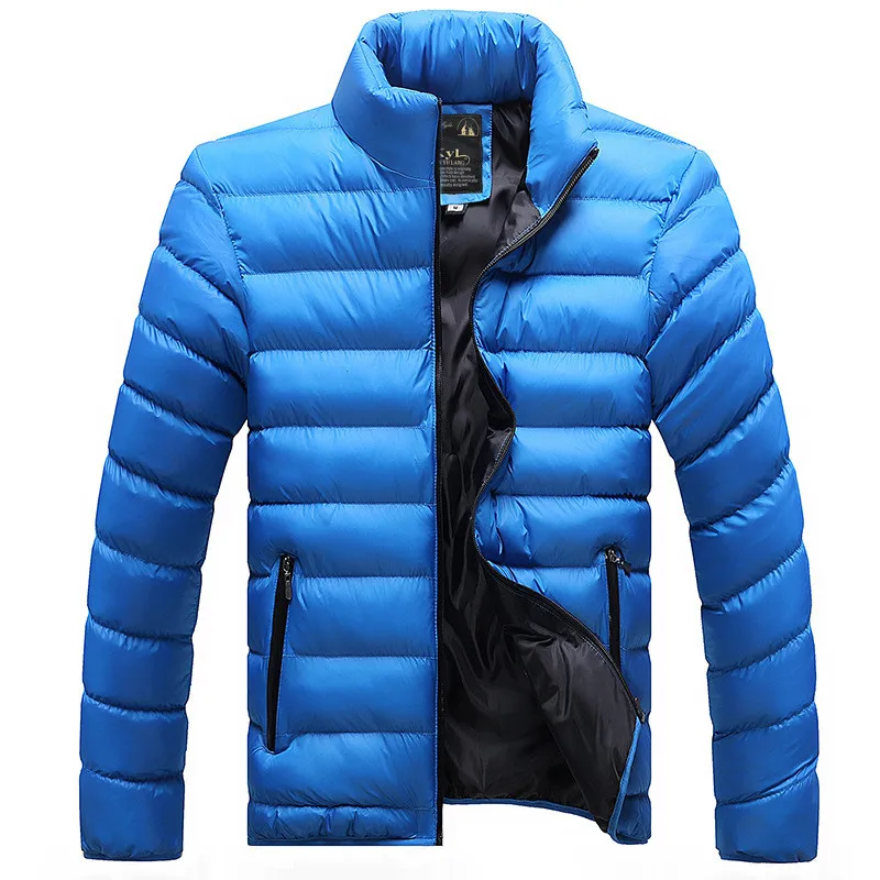 Зимняя мужская куртка, повседневное модное пальто со стоячим воротником, мужская куртка-парка, мужские плотные куртки и пальто, мужские осенние парки