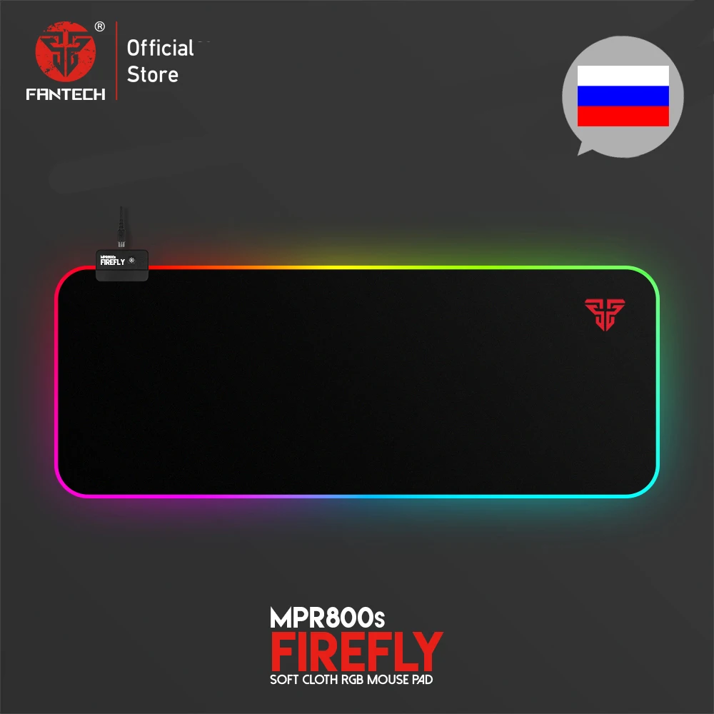 Продажа FANTECH MPR800S RGB коврик для мыши игровой коврик для мыши 800x30x0,03 см USB Коврик для мыши ультра гладкая тканевая поверхность с фиксирующей кромкой дл...
