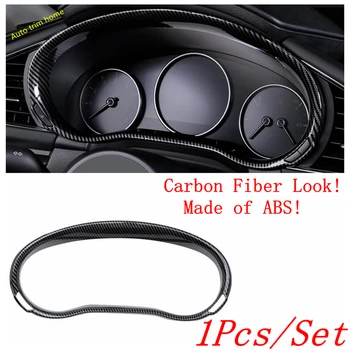 

Lapetus Dashboard Instrument Gauge Screen Protector Frame Cover Trim For Mazda 3 2019 2020 ABS Carbon Fiber / Auto Accessories