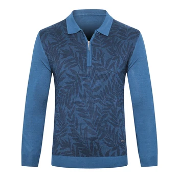 

Billionaire sweater wool men's 2019 New Business Casual zipper comfort British elasticity high quality big M-5XL free shipping