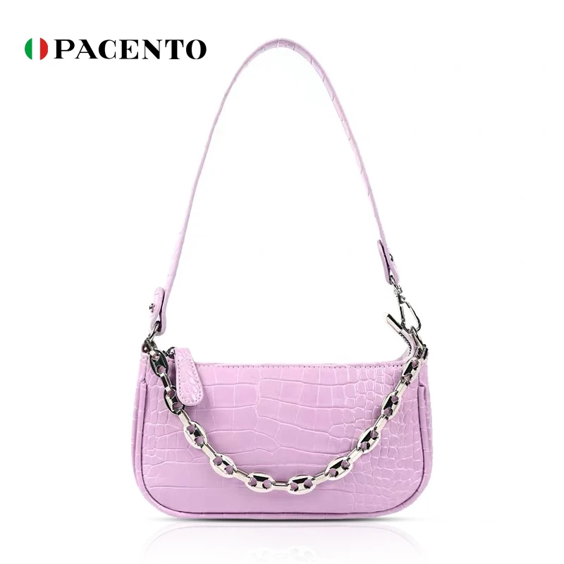 

Pacento 2020 Women Vintage Split PU Leather Bag Retro Crocodile Pattern Shoulder Bag Casual Solid Ladies Small Messenger Handbag