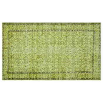 

Handmade Green Vintage Overdyed Turkish Area Rug 161x280 Cm-5'3''X9'2''