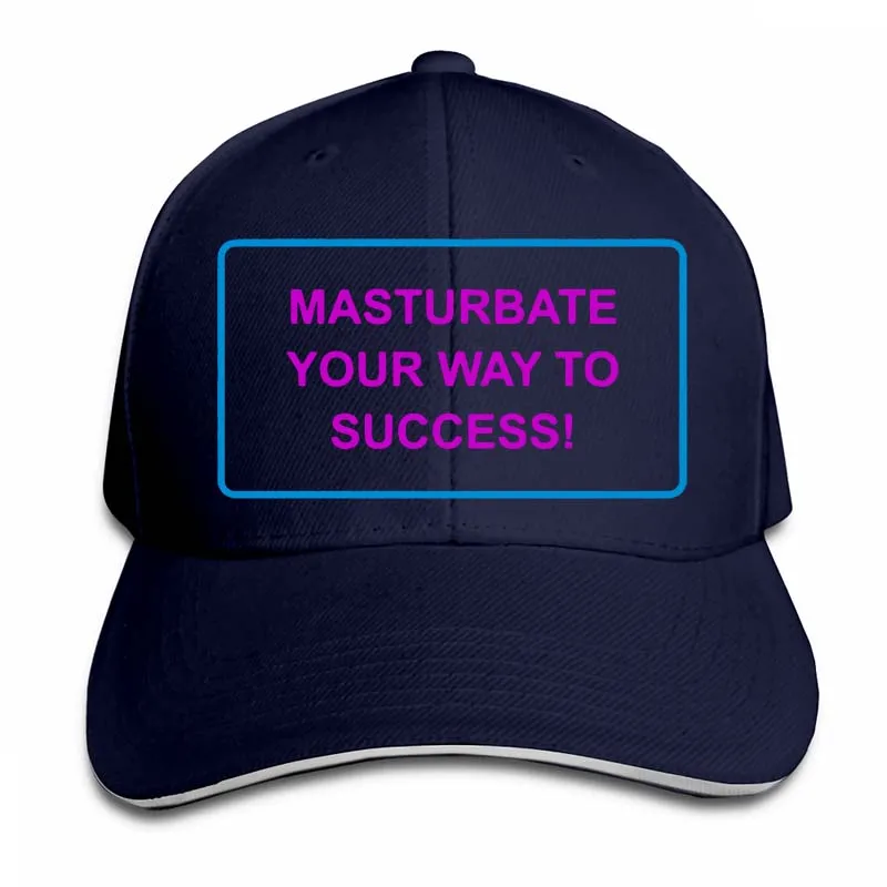 Masturate Your Way To Success бейсболка для мужчин и женщин Кепка для водителя грузовика модная Регулируемая Кепка - Цвет: 2-Navy