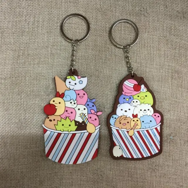 COSANER Sumikko gurashi стиль Мороженое аниме-брелок для ключей ПВХ фигурка брелок подарок
