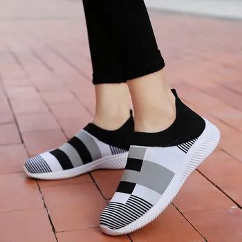 

Spring Women Loafers Shoes Women Casual Sneakers Fashion Women Slip-On Shoes Woman Casual Trend Flats Female Sneakers Sock Shoes