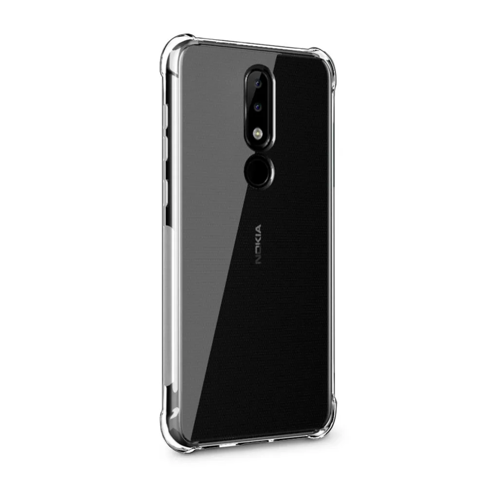 Прозрачный резиновый чехол для Nokia 5,1 Plus, противоударный мягкий чехол для Nokia 3,1 Plus, силиконовый чехол-бампер для Nokia 6,1 7,1 Plus 8,1