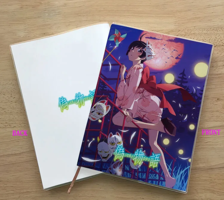 Аниме Bakemonogatar Косплей Hanekawa Tsubasa блокнот студент деликатная защита глаз дневник