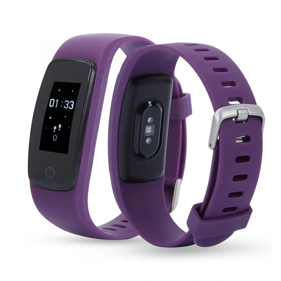 Бег цветной экран Smartwatch Браслет пульсометр фитнес контроль сна оборудование