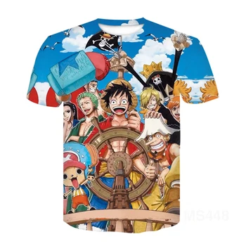 

3D print summer One Piece T shirt Japanese Anime Luffy's brother Tshirt men loose casual top tee men clothes tee shirt homme