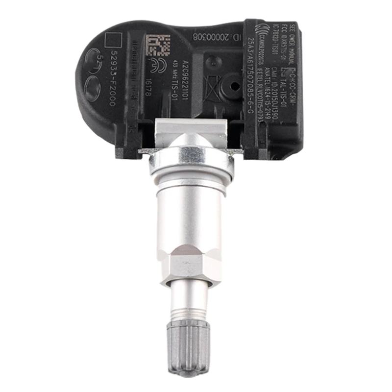 

52933-F2000 52933F2000 for HYUNDAI 2017-2019 AVANTE KONA ELECTRIC ELANTRA AD I30 N KAUAI ENCINO 433Mhz TPMS Tire Pressure Sensor