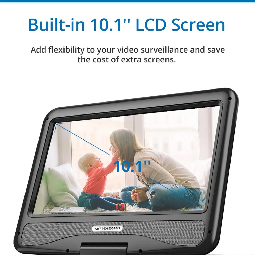 SANNCE 2MP 1080P CCTV система 8CH HD Беспроводной NVR комплект с 10,1 ''ЖК-экраном ночного видения 4 шт. IP Wifi камера система безопасности