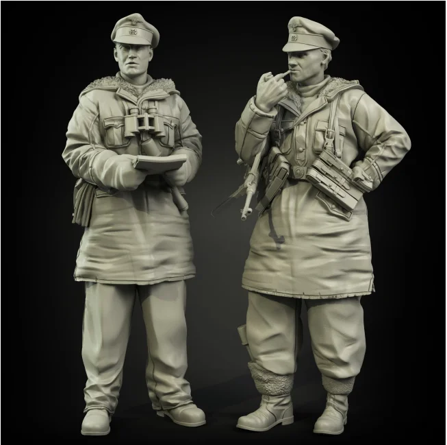 1/35 модельная фигурка из смолы наборы 2 фигурки Unassambled Неокрашенный C718 | Игрушки и