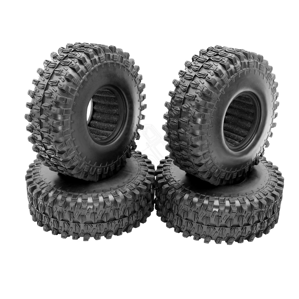 4 шт. 120 мм 1 9 дюйма резиновые шины/колесные шины для 1:10 RC Rock Crawler Axial SCX10 90046 AXI03007 D90