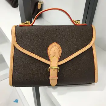 

2020 luxury single shoulder straddle Saddle Bag Mini flip leather fashion semicircle bag luxury brand retro bag