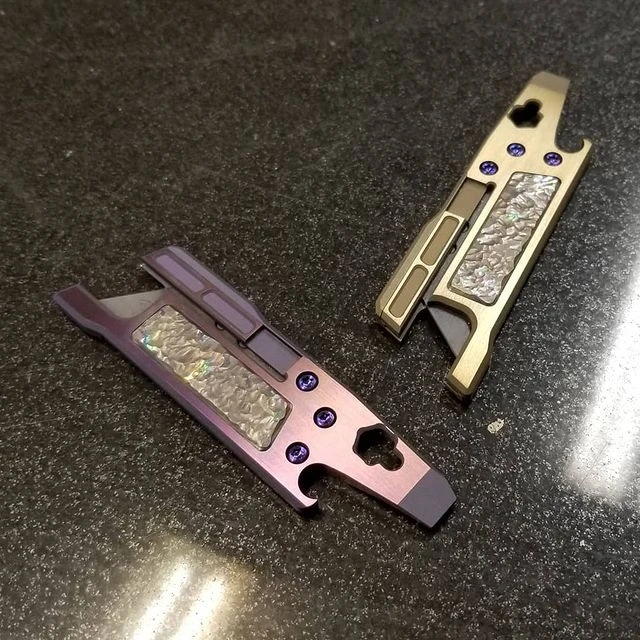 Titanium Alloy Stainless Steel AUtility knife Push-pull Knife Paper Cutter | Инструменты