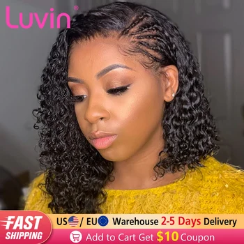 

Luvin Cheap Deep Wave Lace Front Human Hair Wigs Jerry Curly Closure Wig Water Wave Full Thick Wig For Black Woman Outlet