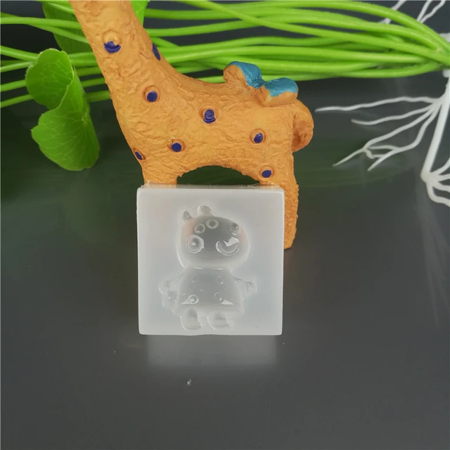 Aniaml Medve Nyúl Sertés Szilikon Penész Torta Dekoráló Cukorkák Polimer Agyag Kézműves Epoxi Gyanta Medál Ékszerek Készítése - Image 4