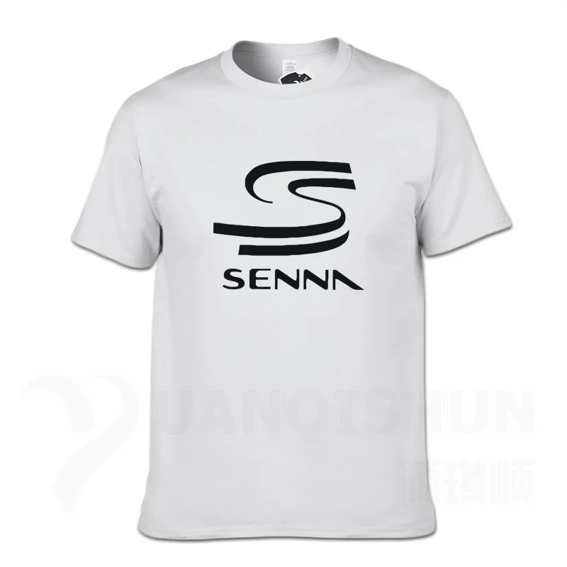 Мужская футболка HERO F1 AYRTON SENNA, мужские футболки, мужская хлопковая футболка с коротким рукавом, Мужская Футболка, большой размер, Camiseta Hombre - Цвет: White 1
