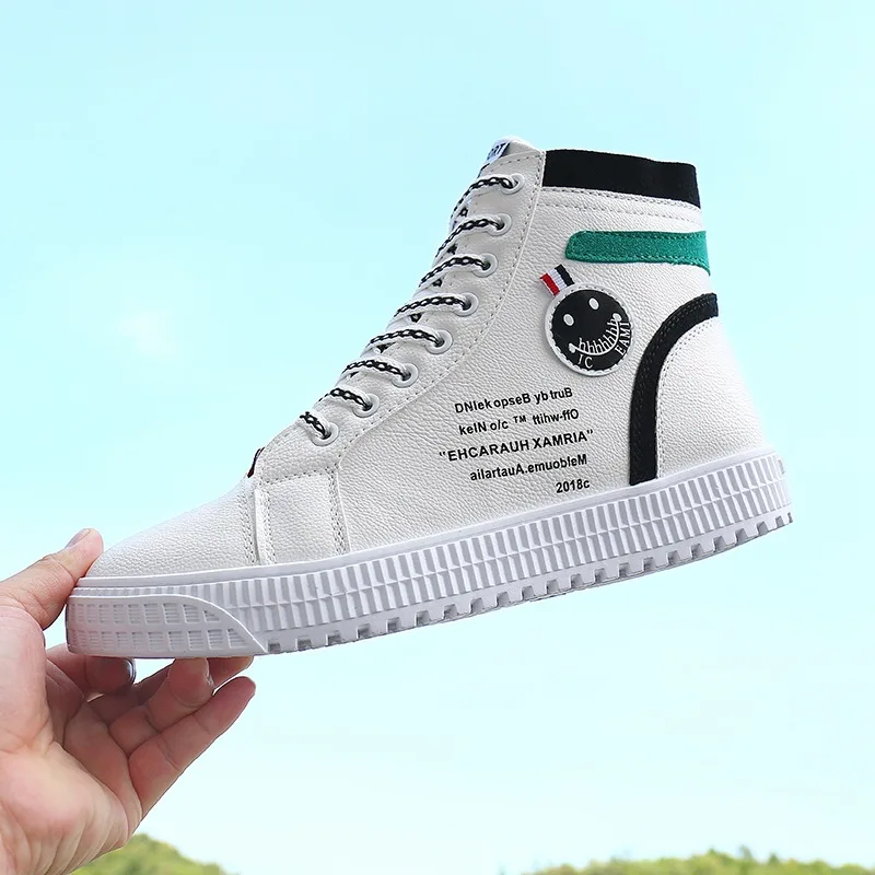 

2019 New autumn and winter high to help men's Keep warm Non-slip shoes tide shoes with men's Comfortable booties Sneakers