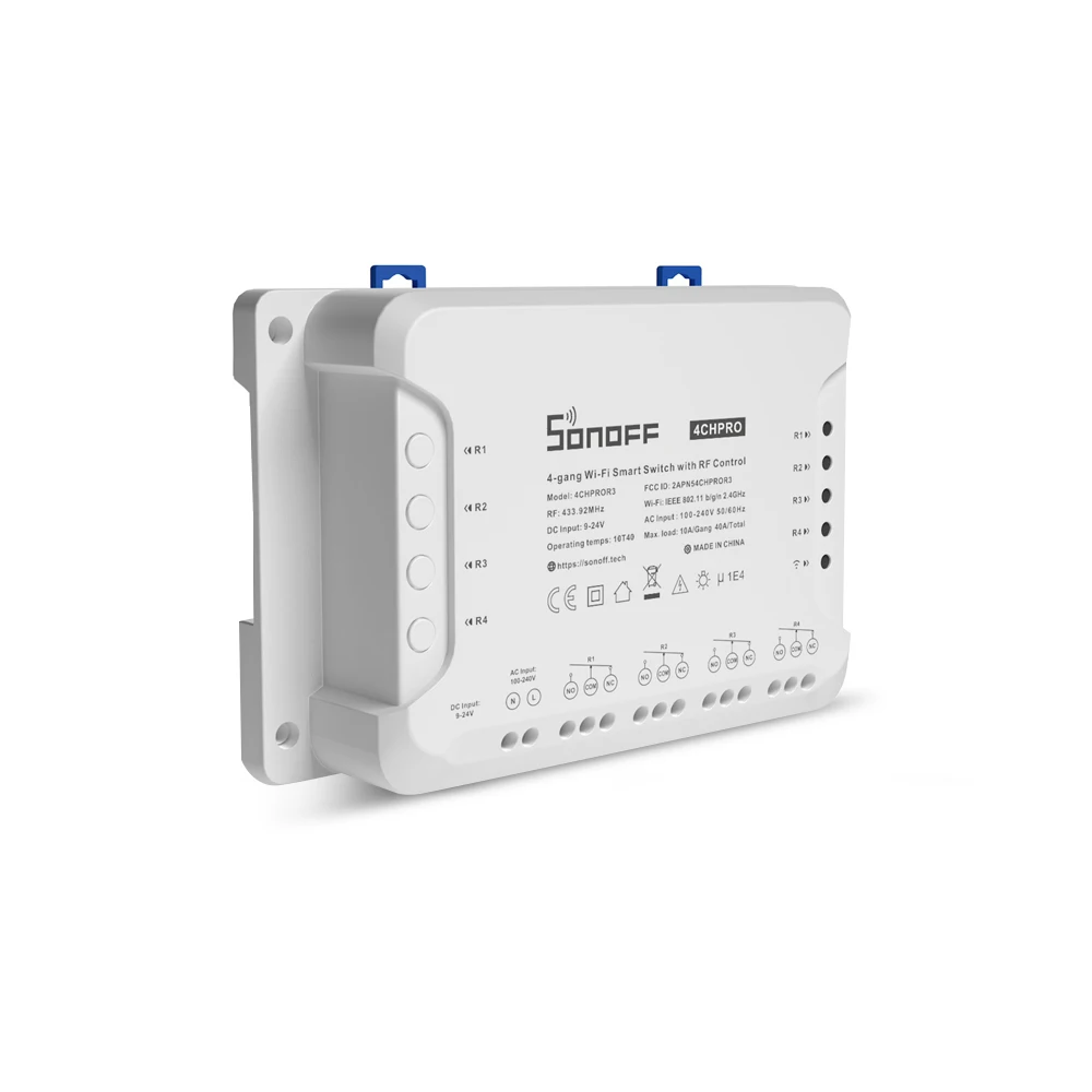 Sonoff 4CH Pro умный дом RF Wifi выключатель света 4 Gang 3 рабочих режима инчинг Блокировка