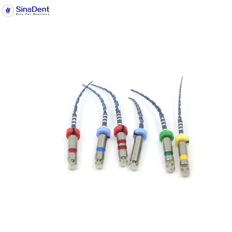 Зубные роторные напильники 04 конические гибкие напильники синий 25 мм Ассорти жароактивации напильники Endo напильники для корневого канала