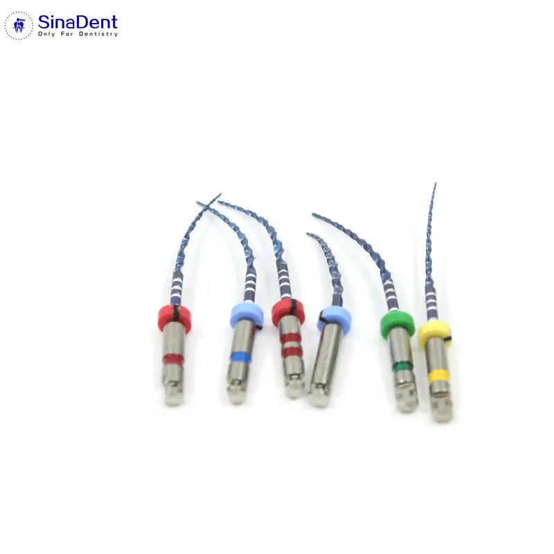 Dental Rotary Files 04 Taper Flexible Files Blue 25mm Assorted Heat Activation Files Endo Files for 2