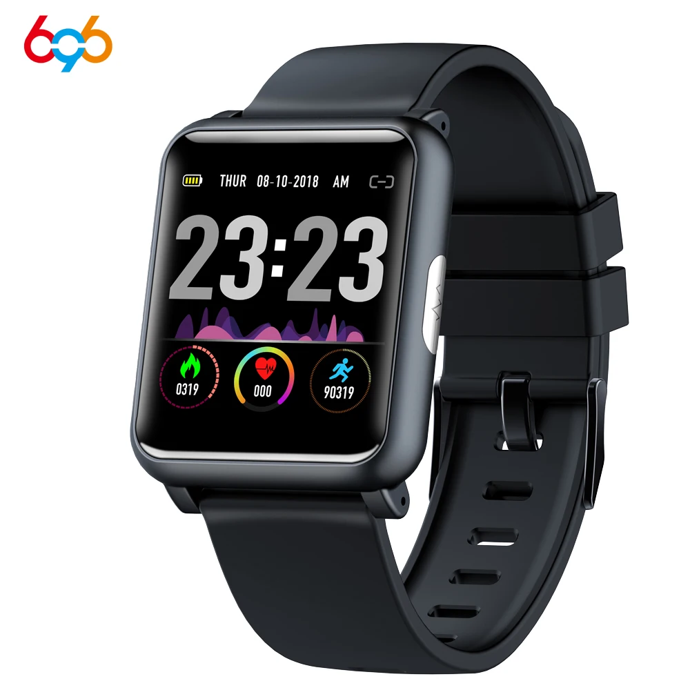 696 H9 1 3 дюйма ECG + PPG монитор HR кровяное Давление Smartwatch IP67 Водонепроницаемый