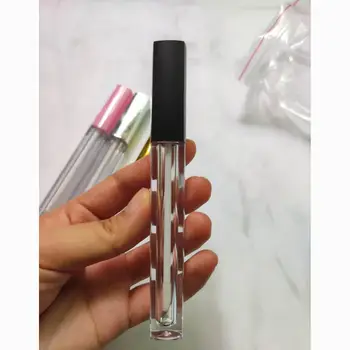 

4.5ML Empty Lipgloss Bottle Square Lip Gloss Tube Refillable Containers DIY Cosmetic Containers