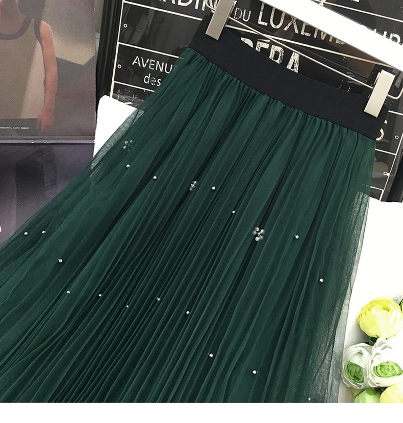 Women-Spring-Beading-Long-Tulle-Skirt-Ladies-Soft-Mesh-Pleated-Skirt-Ball-Gown-Petticoat-Jupe-Saia (4)