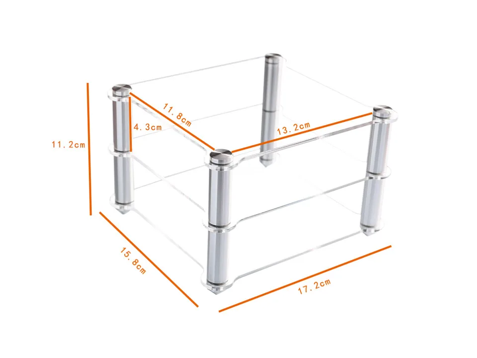 Акриловая стойка для декодера D30 A30 HIFI стойка усилителя прозрачное оборудование двухслойная стойка