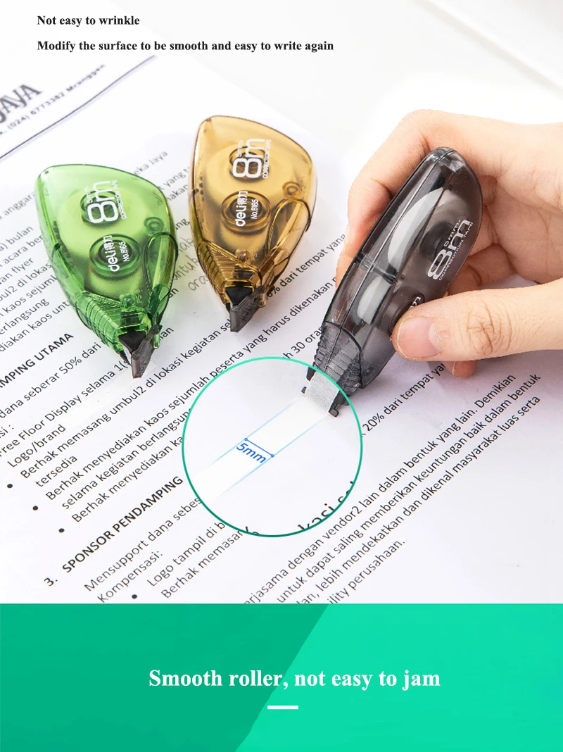 3 шт./компл. 8 м Корректирующая лента канцелярский корректор Papeleria студенческий подарок, школьные принадлежности