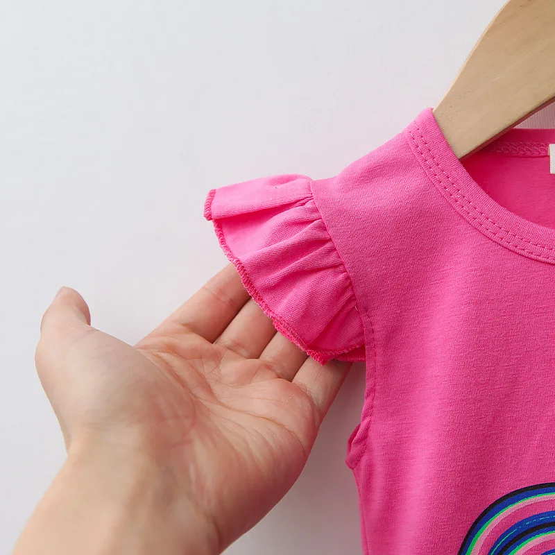 Summer Baby Girls Clothes Children Fashion Cute T Shirt Shorts 2Pcs/Sets Toddler Casual Costume Infant Outfits Kids Tracksuits