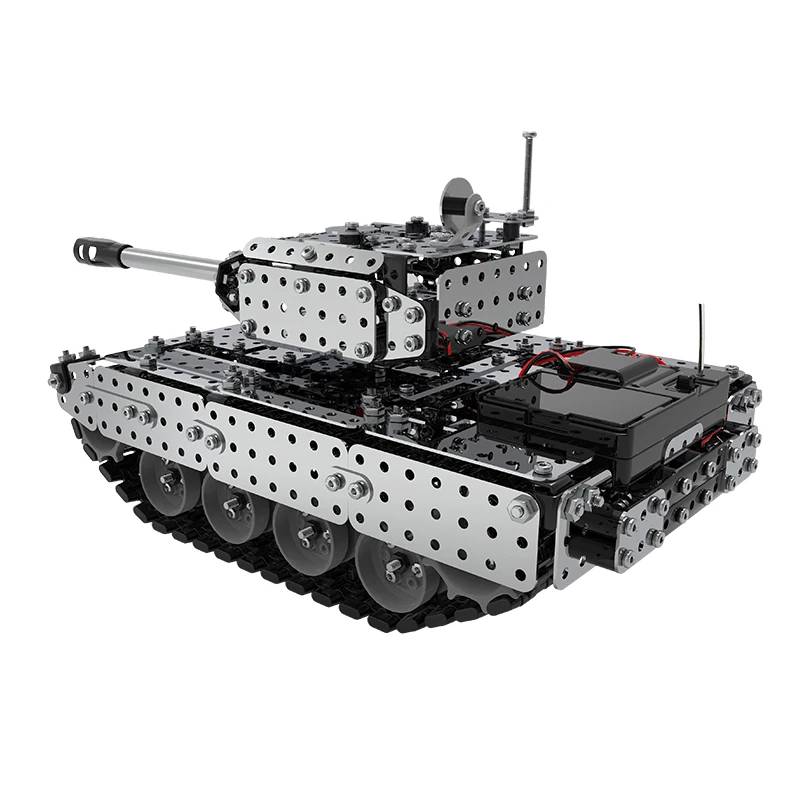 RC строительные блоки Танк линкор из нержавеющей стали сборки танки на