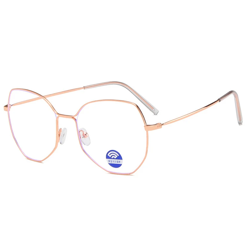 Rose Gold Zilead, круглые простые прозрачные очки, ультра светильник, металлические украшения, прозрачные женские оправы, оптические оправы для очков по рецепту - Цвет оправы: Rose Gold