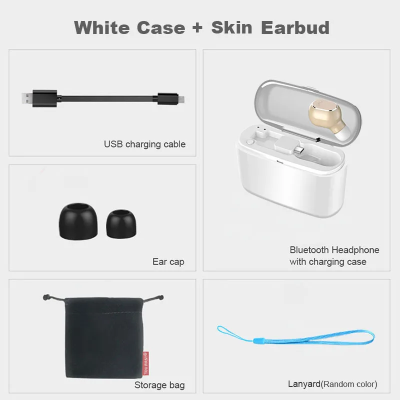 M8 TWS Bluetooth V5.0 беспроводные наушники, стерео спортивные наушники с зарядной коробкой, водонепроницаемые наушники для вождения, Длинные наушники в режиме ожидания - Цвет: With Charging Box