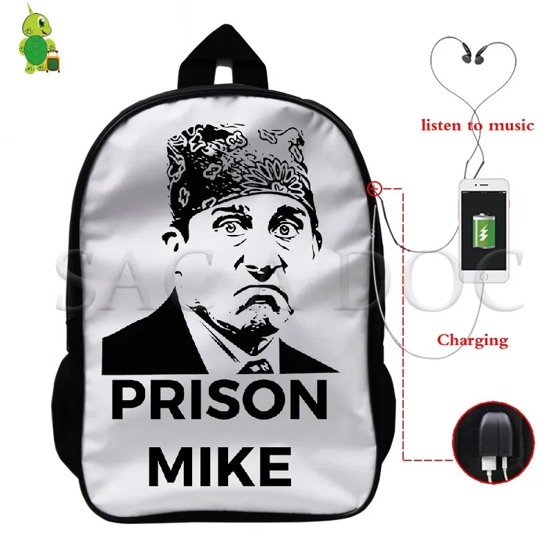 Рюкзак Michael Scott Многофункциональный школьный рюкзак с usb зарядкой для мальчиков и