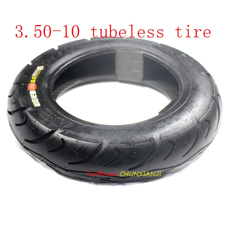 

Motorcycle Tubeless Tire 3.50-10 Vacuum Tyre Fits Electric Battery Scooter 350-10 Anti-skid