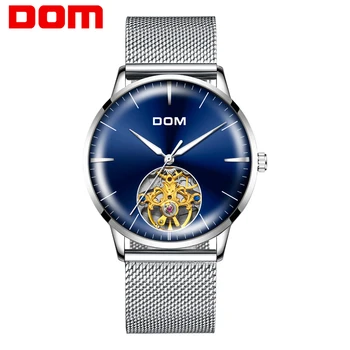 

2020 new DOM Luxury Brand Watch Men Automatic Self-Wind Stainless Steel 3ATM Waterproof Fully Business Mechanical Watch Male