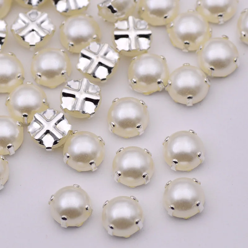 JUNAO-6-7-8-mm-Sewing-White-Pearl-Rhinestones-Round-Flatback-Beads-Acrylic-Stones-Bridal-Pearl (1)