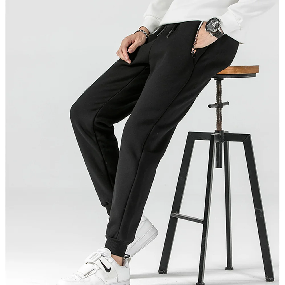 Winter Pants Thick Fur Lined Sweatpants 